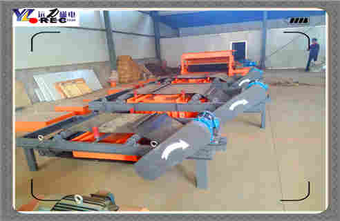 電磁自卸式除鐵器，電磁自卸式除鐵器技術(shù)參數(shù)電流_電磁自卸式除鐵器技術(shù)參數(shù)廠家配件_型號及工作視頻