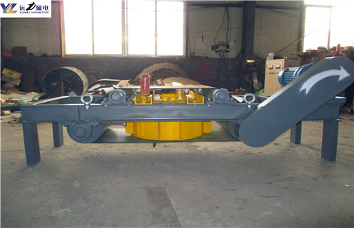 電磁自卸式除鐵器，電磁自卸式除鐵器技術(shù)參數(shù)電流_電磁自卸式除鐵器技術(shù)參數(shù)廠家配件_型號及工作視頻