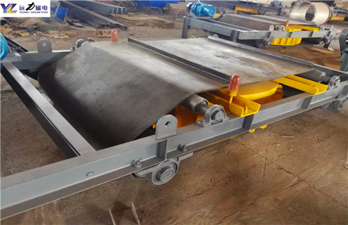 自卸式皮帶電磁除鐵器，自卸式皮帶電磁除鐵器電流_自卸式皮帶電磁除鐵器廠家配件_型號及工作視頻 