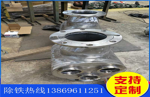 永磁管道除鐵器，永磁管道除鐵器Dn100價格 _遠(yuǎn)力廣東管道式粉料永磁除鐵器12000高斯_可定制工作原理_安裝示意圖