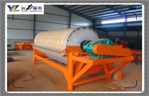 濕式滾筒磁選機，海南濕式滾筒磁選機不下料_海南濕式滾筒磁選機不下料價格好，參數(shù)及磁場強度