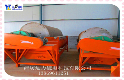 永磁筒式磁選機，濟南永磁筒式磁選機_遠力濟南永磁筒式磁選機批發(fā)生產(chǎn)廠家的結(jié)構(gòu)磁場分布圖